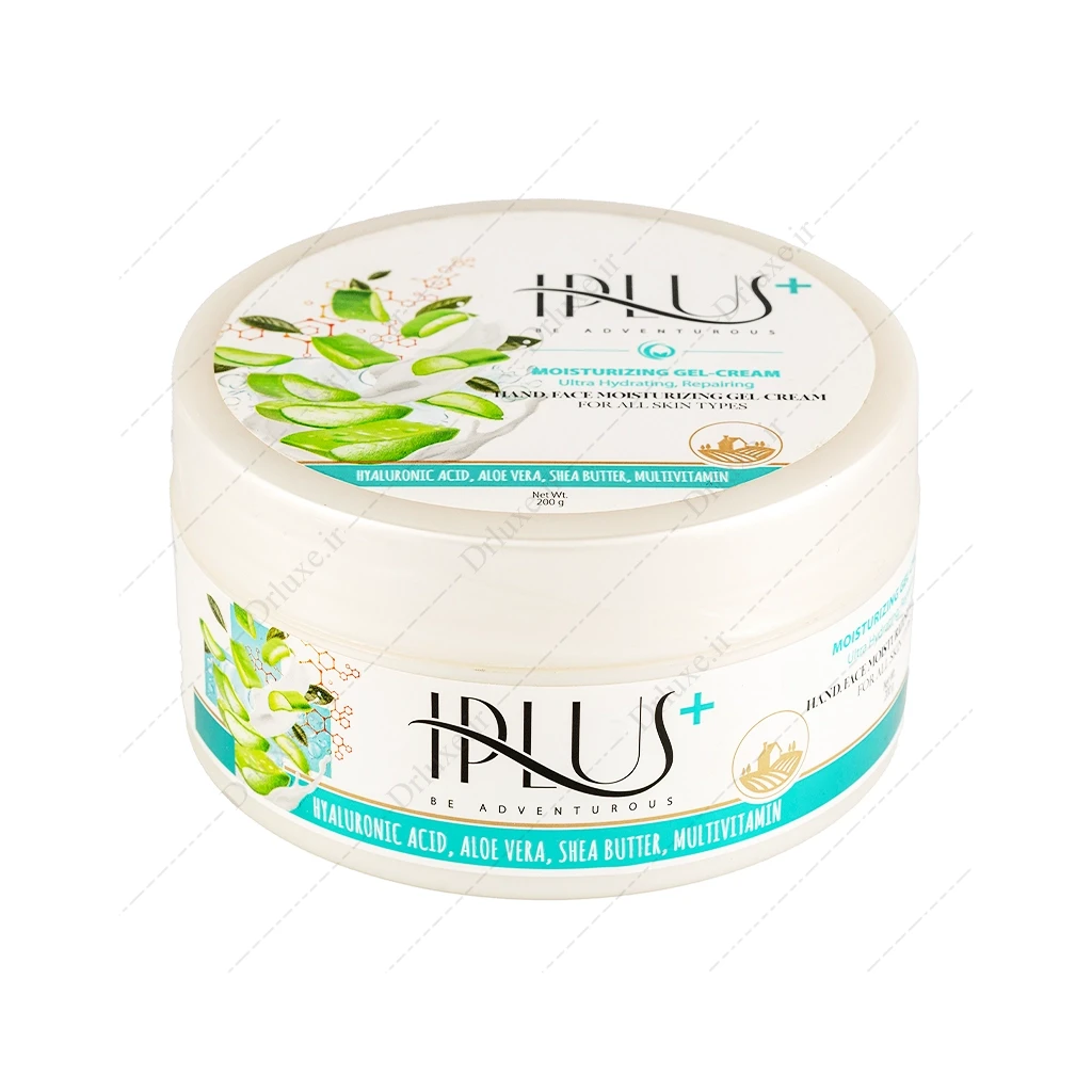 کرم ژل آبرسان آلوئه ورا و هیالورونیک اسید آی پلاس 200 گرم